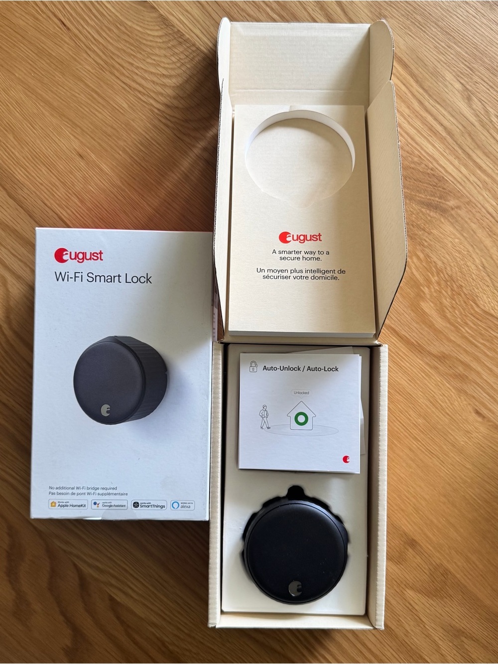 August Wi‑Fi Smart Lock in Black